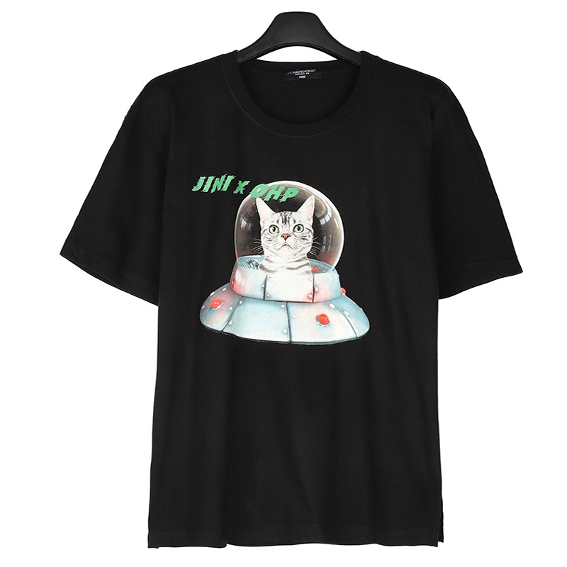 OHP X Jinicong astronautcat T-shirt - 원헌드레드퍼센트