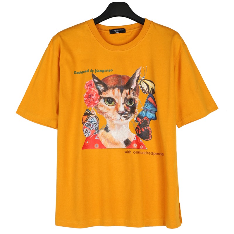 OHP X Yangcaso Gipsycat T-shirt - 원헌드레드퍼센트