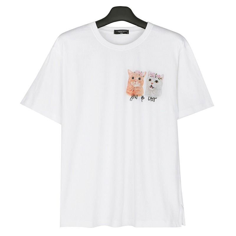 OHP X Jinicong flowercats T-shirt - 원헌드레드퍼센트