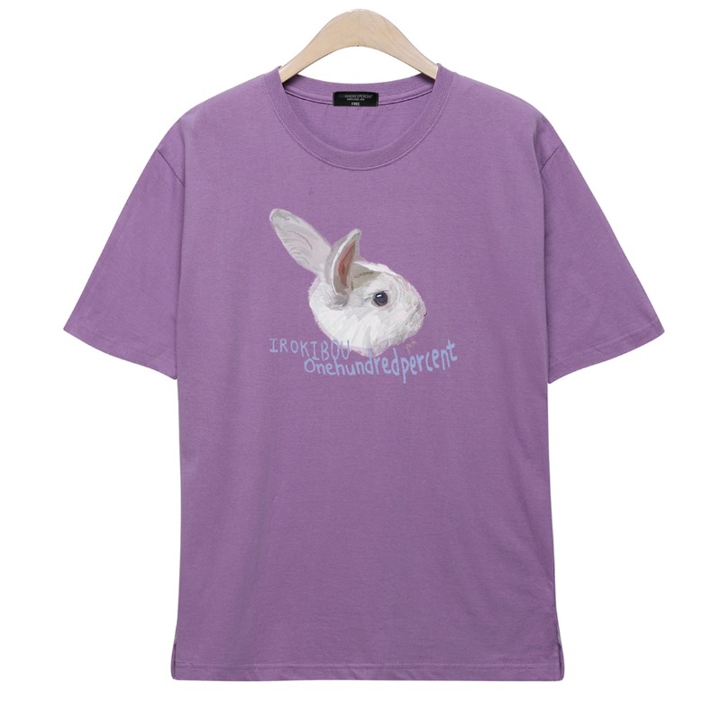 OHP X Irokibou rabbit T-shirt - 원헌드레드퍼센트