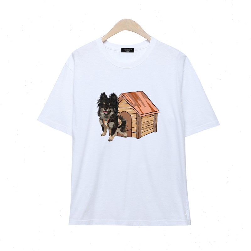 OHP X Irokibou Dog&amp;HOUSE T-shirt - 원헌드레드퍼센트