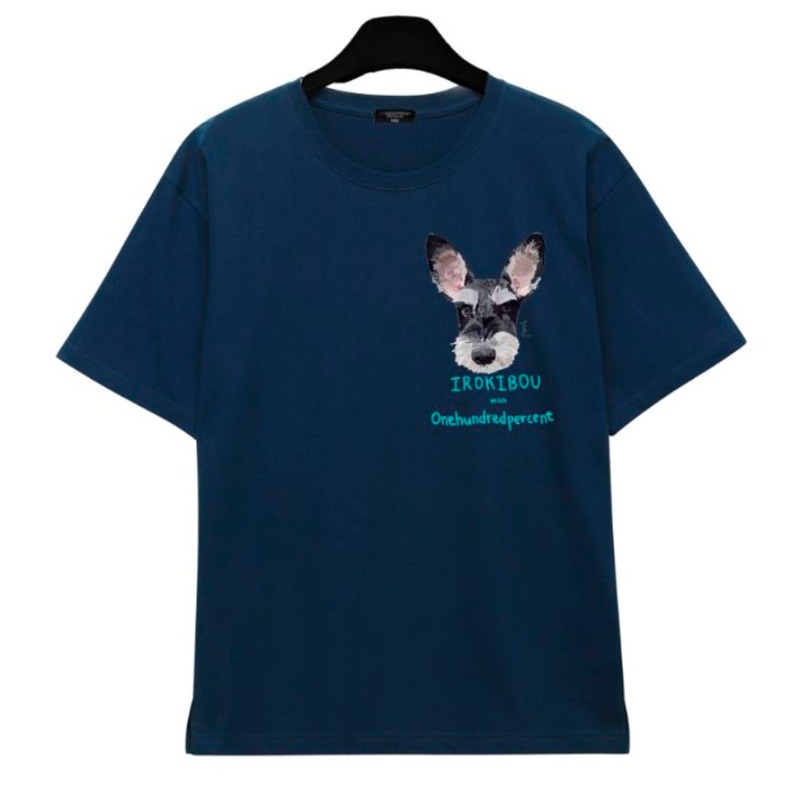 OHP X Irokibou Schnauzer T-shirt - 원헌드레드퍼센트