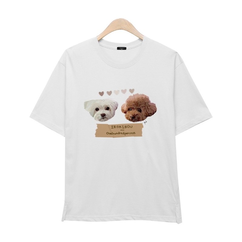 OHP X Irokibou puppylove T-shirt - 원헌드레드퍼센트