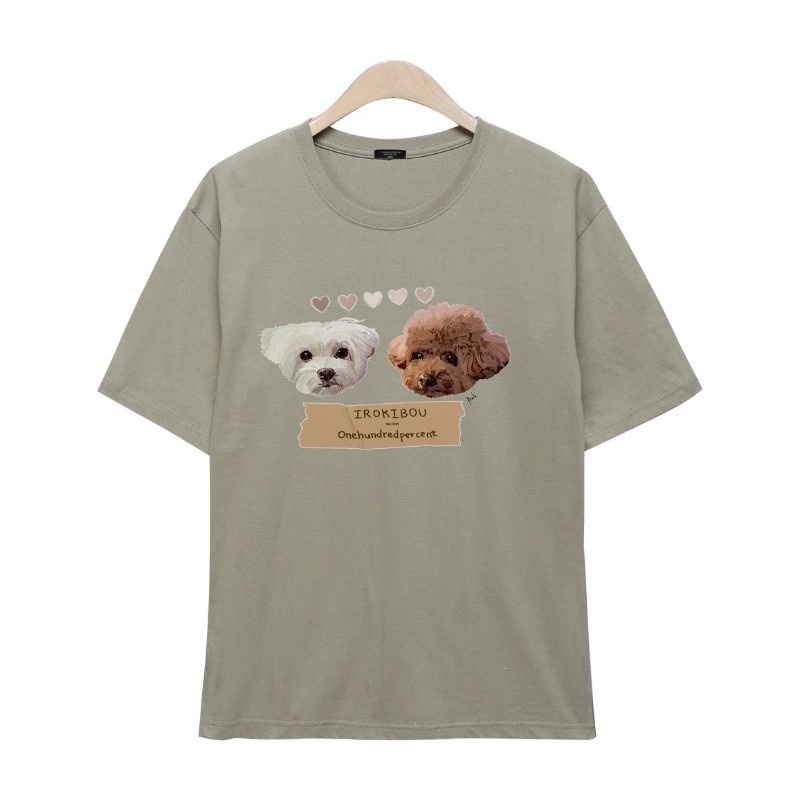 OHP X Irokibou puppylove T-shirt - 원헌드레드퍼센트